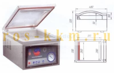 Вакуумный упаковщик Indokor IVP-260/PD с опцией газонаполнения